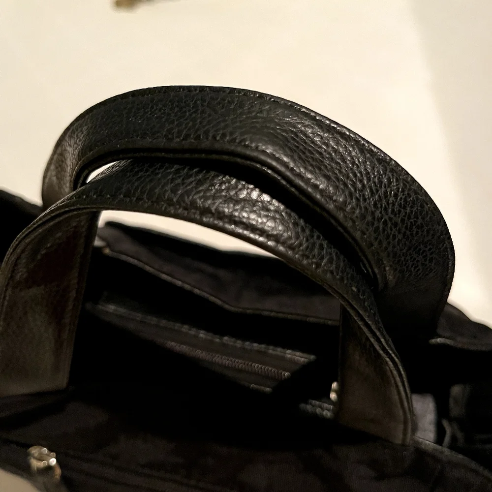 Vintage 80s leather patchwork bag - Picture 9 of 12